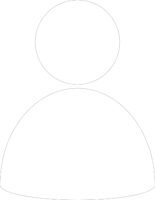 person icon in colour white